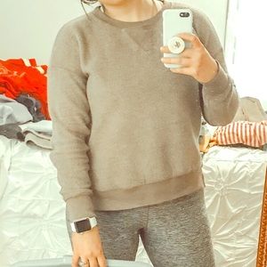 Mauve “inside out” pullover